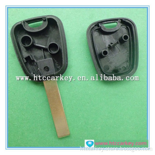 High quality for Peugeot 407 Transponder Key Shell Without Groove Without Chip Silca: HU83 car key shell